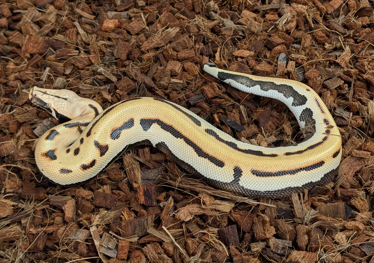 2026 Male CBE Stripe Goldeneye Possible het T+ Albino - Short-Tailed Python