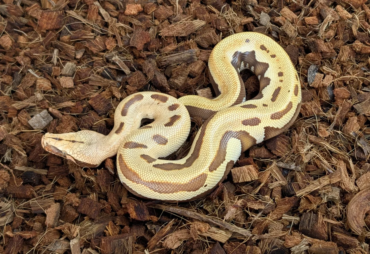 2026 Female T+ Albino CBE Stripe Goldeneye - Short-Tailed Python