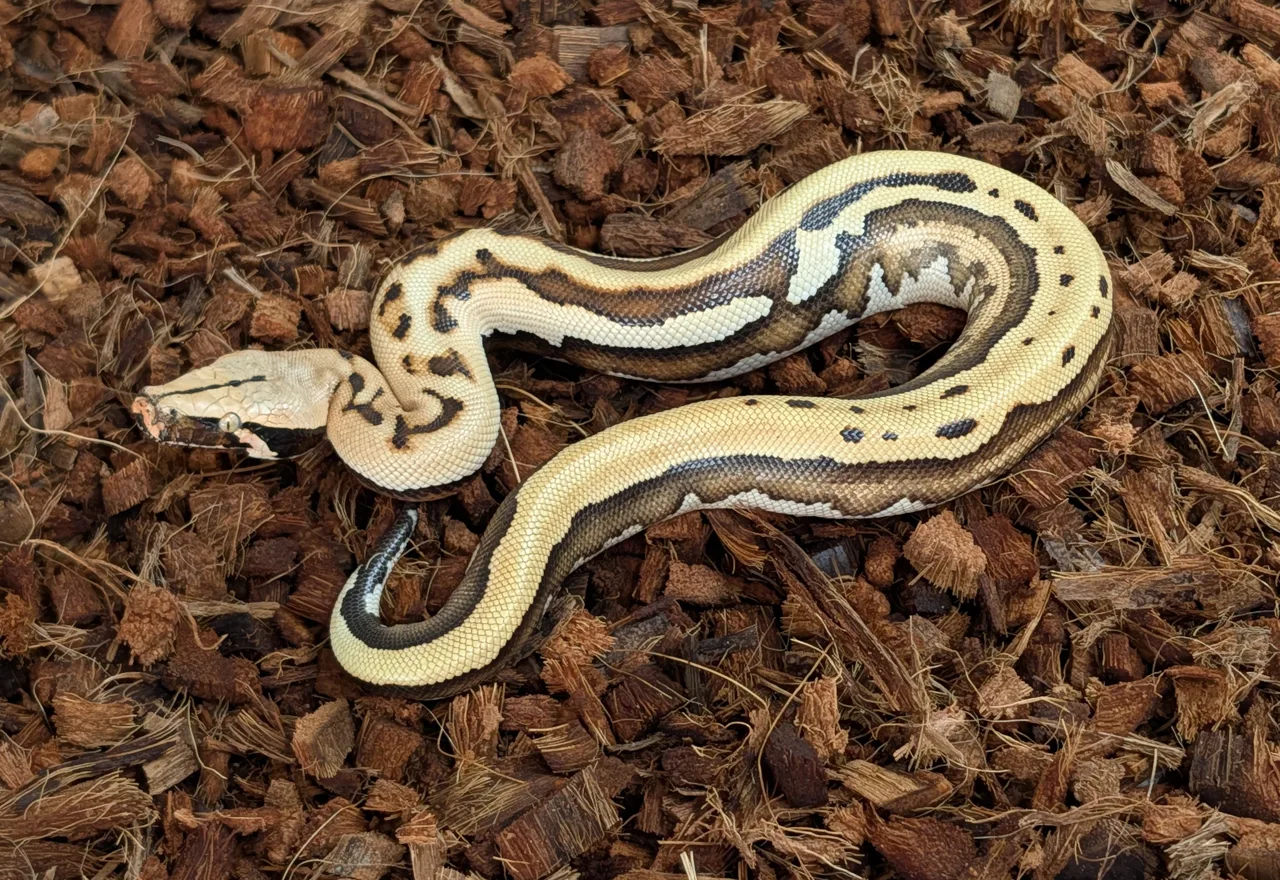 2026 Female CBE Stripe Goldeneye het T+ Albino - Short-Tailed Python