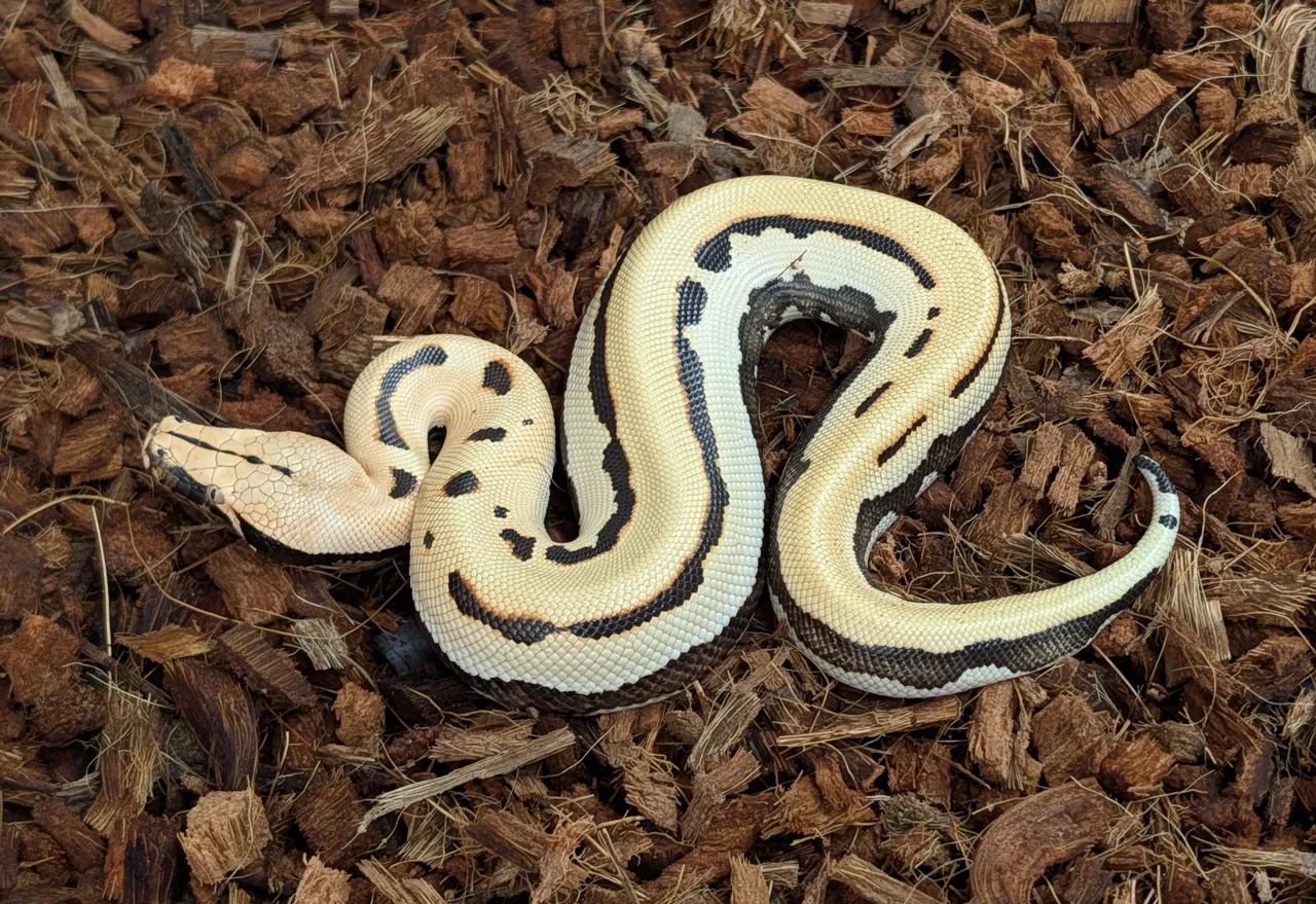 2026 Male CBE Stripe Goldeneye Possible het T+ Albino - Short-Tailed Python